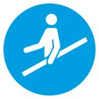 Знак Держаться за поручень пленка
